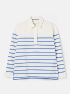 Outlet Joules Ottilie Striped Deck Sweat Top Blue
