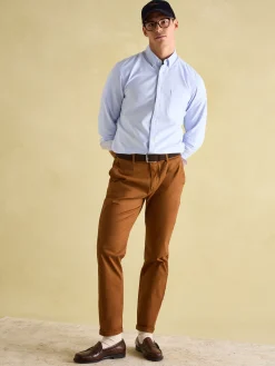 Outlet Joules Oxford Long Sleeve Classic Fit Shirt Blue