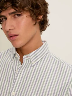 Online Joules Oxford Striped Classic Fit Shirt Blue/Green
