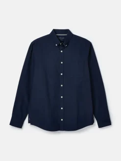 Online Joules Oxford Navy Blue Long Sleeve Classic Fit Shirt NavyBlue