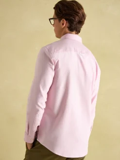 Hot Joules Oxford Long Sleeve Classic Fit Shirt Pink