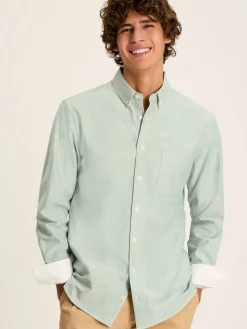 Online Joules Oxford Sage Green Long Sleeve Classic Fit Shirt SageGreen