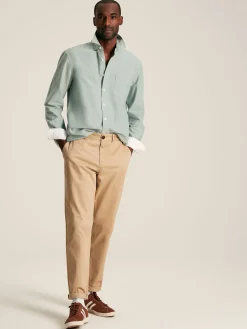 Online Joules Oxford Sage Green Long Sleeve Classic Fit Shirt SageGreen