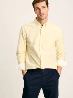 Best Joules Oxford Long Sleeve Classic Fit Shirt Yellow