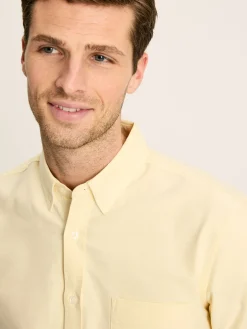 Best Joules Oxford Long Sleeve Classic Fit Shirt Yellow