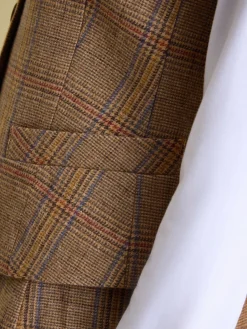 New Joules Penrose Tweed Waistcoat Check