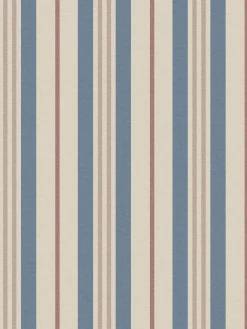 Sale Joules Grove Stripe 10M Wallpaper Pink/Blue