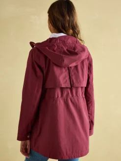 Discount Joules Portwell Waterproof Raincoat With Hood Burgundy