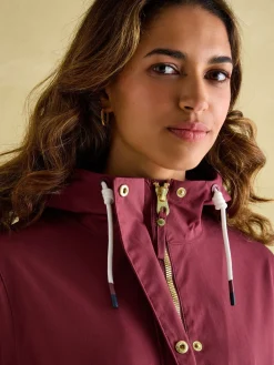 Discount Joules Portwell Waterproof Raincoat With Hood Burgundy