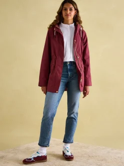 Discount Joules Portwell Waterproof Raincoat With Hood Burgundy