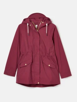 Discount Joules Portwell Waterproof Raincoat With Hood Burgundy