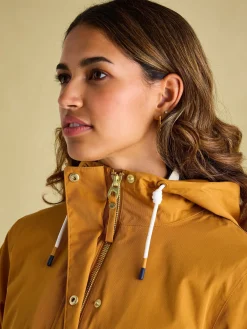 Sale Joules Portwell Dark Yellow Waterproof Raincoat With Hood DarkYellow