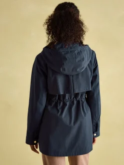 Online Joules Portwell Navy Blue Waterproof Raincoat With Hood NavyBlue