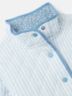 Clearance Joules Primrose Quilted Reversible Jacket Blue