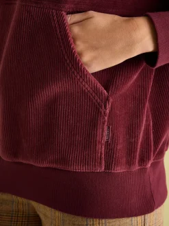 Hot Joules Renee Corduroy Sweatshirt Burgundy