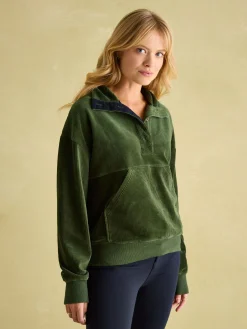 Best Joules Renee Corduroy Sweatshirt Green