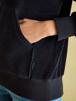 Clearance Joules Renee Navy Blue Corduroy Sweatshirt NavyBlue