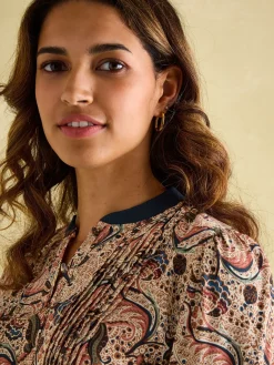 Outlet Joules Rosa Printed Maxi Shirt Dress Multi