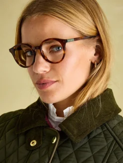 Sale Joules Rosewell Khaki Green Showerproof Longline Diamond Quilted Coat KhakiGreen