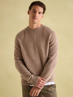 Discount Joules Rowley Lambswool Crew Neck Jumper Cream
