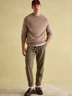 Discount Joules Rowley Lambswool Crew Neck Jumper Cream