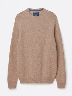 Discount Joules Rowley Lambswool Crew Neck Jumper Cream
