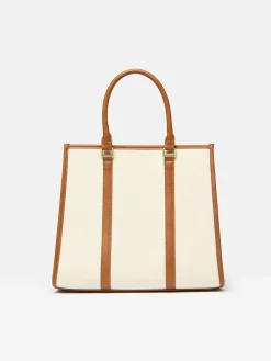 Sale Joules Rushbury Tote Bag Tan/Ecru