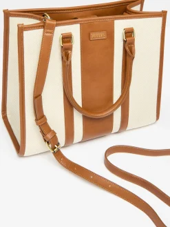 Sale Joules Rushbury Tote Bag Tan/Ecru