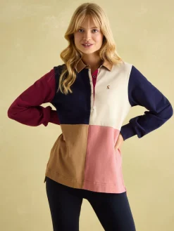 Outlet Joules Sammie Heavyweight Cotton Rugby Shirt Hotchpotch