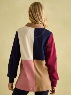 Outlet Joules Sammie Heavyweight Cotton Rugby Shirt Hotchpotch