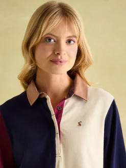 Outlet Joules Sammie Heavyweight Cotton Rugby Shirt Hotchpotch