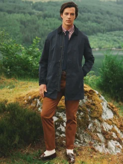 New Joules Sandford Navy Blue Waterproof Raincoat NavyBlue