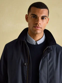 New Joules Sandford Navy Blue Waterproof Raincoat NavyBlue