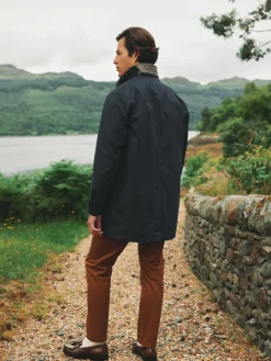 New Joules Sandford Navy Blue Waterproof Raincoat NavyBlue