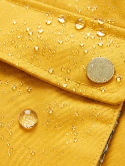 New Joules Seacombe Waterproof Hooded Raincoat with Cape Yellow