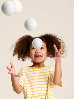 Discount Joules Skye Yellow Striped Jersey T-Shirt Dress YellowStriped