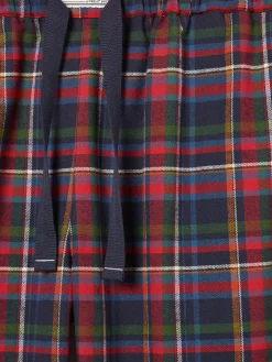 Online Joules Sleeper Checked Pyjama Bottoms Navy