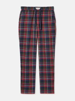 Online Joules Sleeper Checked Pyjama Bottoms Navy
