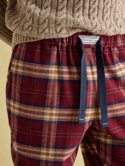 Online Joules Sleeper Checked Pyjama Bottoms Red