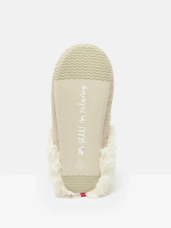 Best Joules Slippet Luxe Natural Dachshund Embroided Slippers NaturalDachshund