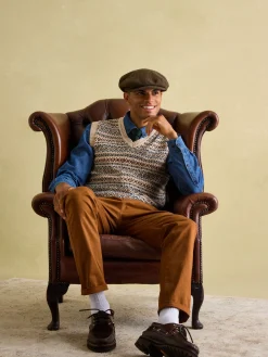 Joules Stamford Slim Fit Chinos Brown