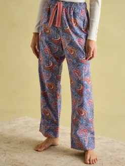 Sale Joules Stella Cotton Pyjama Bottoms Blue