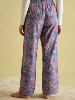 Sale Joules Stella Cotton Pyjama Bottoms Blue