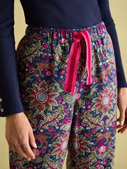 Outlet Joules Stella Cotton Pyjama Bottoms Navy