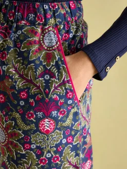 Outlet Joules Stella Cotton Pyjama Bottoms Navy