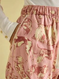 New Joules Stella Cotton Pyjama Bottoms Pink