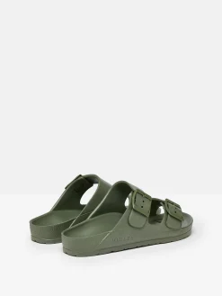 Hot Joules Sunseeker Khaki Green EVA Sliders KhakiGreen
