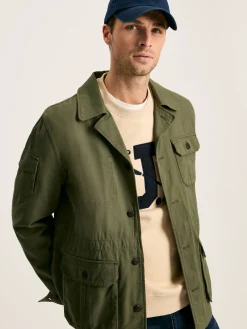 Hot Joules Taddington Cotton Field Jacket Green