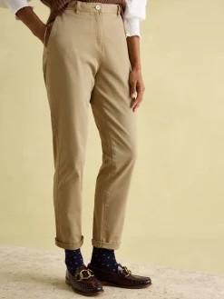 Joules Tan Stone Slim Fit Chino Trousers TanStone