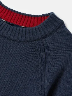 New Joules The Cracking Knit Navy Blue Festive Knitted Jumper NavyBlue